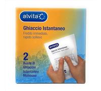 Alvita Compress Termico Terapico, Ghiaccio Istantaneo Freddo Immediato, 2 Pezzi, Materiale Gel, Stile Cold Therapy, Rectangular, No Straps, Single-Use