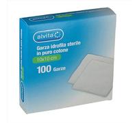 Alvita Garza Idrofila 10x10cm, 100 Pezzi