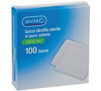 Alvita Garza Idrofila 10x10cm, 100 Pezzi