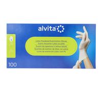 Alvita GUANTI IN LATTICE MONOUSO TAGLIA SMALL 6/6,5 100 PEZZI ALVITA