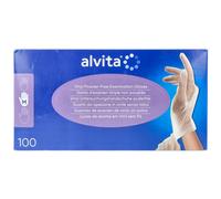 Alvita Guanti in Vinile Senza Polveri Misura M