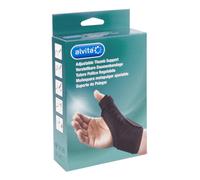 Alvita Tutore regolabile per pollice – Nero – Taglia 2 (19–23 cm) – 1 pezzo