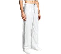 Alvivi Uomo Pantaloncini Pannolini Taglie Forti Elastico con Coulisse Pantaloni Ginnastica Uomini Leggings Pelle Push Up Fine Settimana Bianco XXL