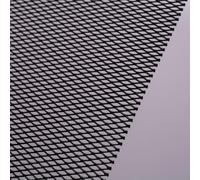 Alvorox Griglia per auto fai da te, in rete di alluminio, universale, adatta per paraurti anteriore tagliabile, griglia di ventilazione a nido d'ape, 100 x 33 cm (rombo)