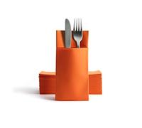 Alvotex Airlaid 660 - Tovaglioli per posate, 39 x 40 cm, colore: Arancione
