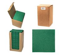Alvotex CHIC Airlaid 100 tovaglioli di coctail, piegati a 1/4 in tessuto, di alta qualità, monouso, verde scuro, 20 x 20 cm