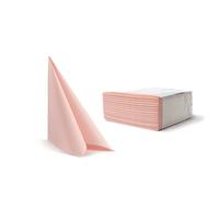 Alvotex Chic Airlaid 50 - Tovaglioli USA e Getta in similtessuto, di Alta qualità, Airlaid, Colore: Rosa, 40 x 40 cm