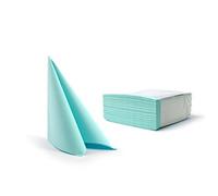 Alvotex Chic Airlaid 50 - Tovaglioli USA e Getta in similtessuto, di Alta qualità, Airlaid, Menta, 40 x 40 cm