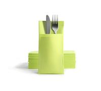 Alvotex CHIC Airlaid - 50 tovaglioli usa e getta, in tessuto, 39 x 40 cm, colore: kiwi