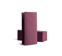 Alvotex CHIC Airlaid 50 - Tovaglioli usa e getta, piegati 1/8, 39 x 40 cm, colore: Prugna
