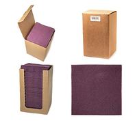Alvotex CHIC Airlaid - Tovaglioli in coctail, 1/4 pieghe, di alta qualità, usa e getta, 20 x 20 cm, colore: Prugna