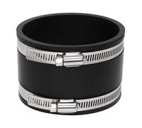 alwaiiz Manicotto flessibile in gomma diametro interno 100 mm, manicotto in gomma con fascette in acciaio inox, connettore per tubo di ventilazione, filtro a carbone