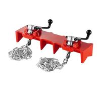 Alwalkee Morsa per saldatura per tubi, da 1/2 "a 8", resistente morsetto per saldatura in ghisa con doppia catena e manovella, resistente alle alte temperature, per saldatura e fabbricazione di tubi