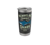 Always be a Shark | Grande Squalo Bianco | Squali | Sharks Bicchiere termico in acciaio inox doppia parete