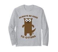 Always Be Kind To Otters Funny Otter Maglia a Manica