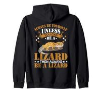 Always Be Yourself - Geco Leopardato per rettili Felpa con Cappuccio