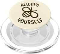 Always Bee Yourself Funny Cute Bumble Bee Sii te stesso. PopSockets PopGrip per MagSafe