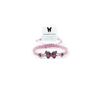 Always Believe in Yourself Braccialetto a farfalla carino braccialetti con ciondoli a farfalla per donne regolabile corda intrecciata braccialetto farfalla portafortuna braccialetto coordinato