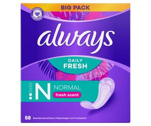 Always Dailies Normal Fresh & Protect 58 pz