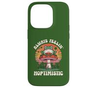 Always Feelin Hoptimistic Funny Frog Retro Vintage Tramonto Custodia per iPhone 14 Pro