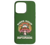 Always Feelin Hoptimistic Funny Frog Retro Vintage Tramonto Custodia per iPhone 15 Pro Max
