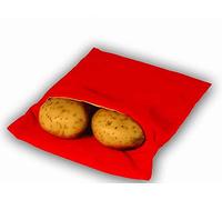 Always Fresh Kitchen Cook Tatoes - Borsa per Patate in microonde, 2 x 22 x 17 cm, Colore: Rosso