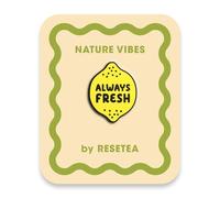 Always Fresh Pin | Spilla in Legno per Giacche, Zaini e Borse | Accessorio di Moda Creativo e Casual | Nature Vibes | Resetea