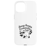 Always Hungry CuteTrash Panda Funy Raccoon Meme Custodia per iPhone 15