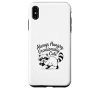 Always Hungry CuteTrash Panda Funy Raccoon Meme Custodia per iPhone XS Max