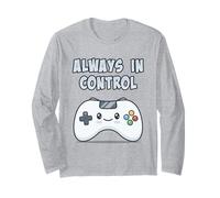 Always in Control Kawaii Controller Videogiochi Player Maglia a Manica