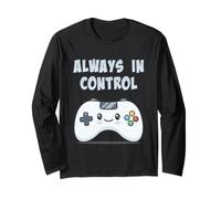 Always in Control Kawaii Controller Videogiochi Player Maglia a Manica