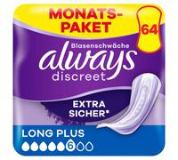 always - Inkontinenzeinlagen "Discreet Long Plus" 64 pz Assorbenti