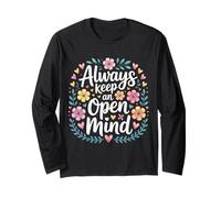 Always Keep An Open Mind Pensiero Pratico - Maglia a Manica