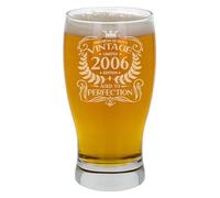 Always Looking Good Bicchiere da birra con incisione "Aged to Perfection", regalo per 20° compleanno da uomo, vintage, per 20 anni, da sidro, birra e tulipani