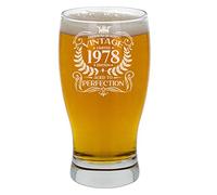 Always Looking Good Bicchiere da birra con incisione "Aged to Perfection", regalo per 48° compleanno da uomo, vintage 1978, per 48 anni