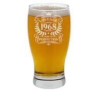Always Looking Good Bicchiere da birra con incisione "Aged to Perfection", regalo per 58° compleanno da uomo, vintage 1968, per 58 anni