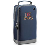 Always Looking Good Borsa per scarpe da golf con ricamo monogramma lettera iniziale personalizzata ricamata borsa per stivali da golf - Regali da golf per uomo, Marina Militare, 35x19x12cm, D