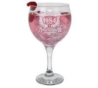 Always Looking Good Calice da gin con incisione "Aged to Perfection", regalo per 41° compleanno vintage 1984 Aged to Perfection, grande bicchiere da gin inciso, per 41 anni, 645 ml