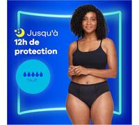 Always - Mutandine Mestruali Lavabile Notte, M, 40-42, 1 Biancheria intima Mestruale, Nero, Flusso Medio Ad Abbondante, Riutilizzabile Fino a 100 Lavaggi, Fino a 12 ore Di Protezione, Comfort Per