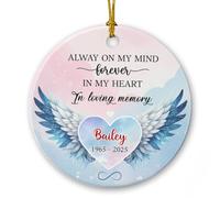 Always On My Mind Forever In My Heart Addobbi Albero Di Natale Con Corda Ornamenti Natalizia Simpatico Ornamento Natalizio Per Casa Finestra Scrivania