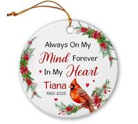 Always On My Mind Forever In My Heart Ciondoli Natalizi Carino Pendenti Natalizi Con Corda Decorazioni Natalizie Da Appendere Per Soggiorno Auto Interno Scrivania