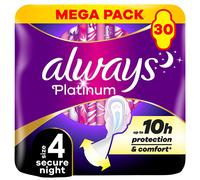 Always Platinum Ultra Secure Night Mega sanitary pads 30 pcs