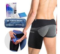 Always Ready, Supporto Per Inguine, Anca, Coscia, Terapia Caldo e Freddo, Compressione Regolabile, Unisex (X-XS)
