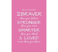 Always Remember You Are Braver Than You Believe: Journal Notebook for Work Notes, Inspirational Journaling,Gift for Kids, Girls, Women, 6x9 Inch Notebook, 120 Pages