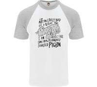 Always Stanco Anticato Exhausted Piccione Divertente DA UOMO S/S Baseball