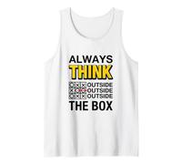 Always Think Outside The Box Illustration Graphic Designs Canotta