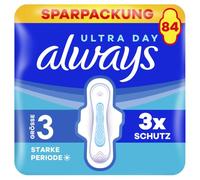 Always Ultra assorbenti da donna Day & Night (taglia 3), con ali (84 assorbenti da donna con ale), confezione grande, sottile e super assorbente, neutralizza gli odori e protegge le fuoriuscite