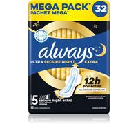 Always Ultra Secure Night Extra Size 5 assorbenti per la notte 32 pz
