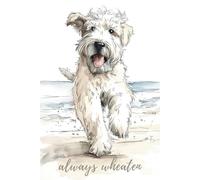 Always Wheaten: Soft Coated Wheaten Terrier Watercolor Notebook | 120 Pages, 6x9 Lined Journal: A beach-inspired Wheaten Terrier notebook for notes, reflections, and everyday thoughts.