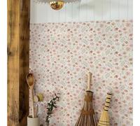 Alwayspon Adesivi per piastrelle, 25 pezzi x 20 cm, motivo fiori rosa, autoadesivi per bagno, cucina, paraspruzzi, in vinile, per pavimenti e pareti